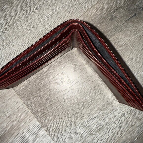 Bosca Excutive I.D. Wallet RFID Roma Italia Burgundy - Picture 6 of 6